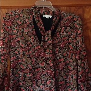 Paisley Floral print long sleeve tunic/mini dress